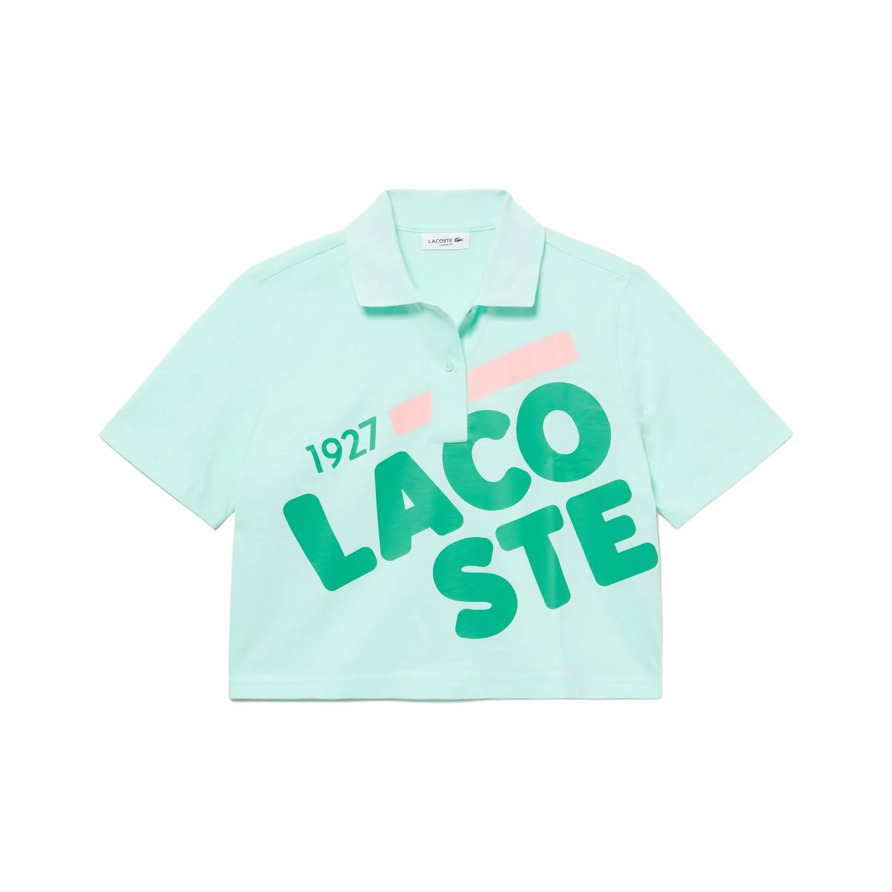 Поло LACOSTE Collaboration Женское Бирюзовый Синий
