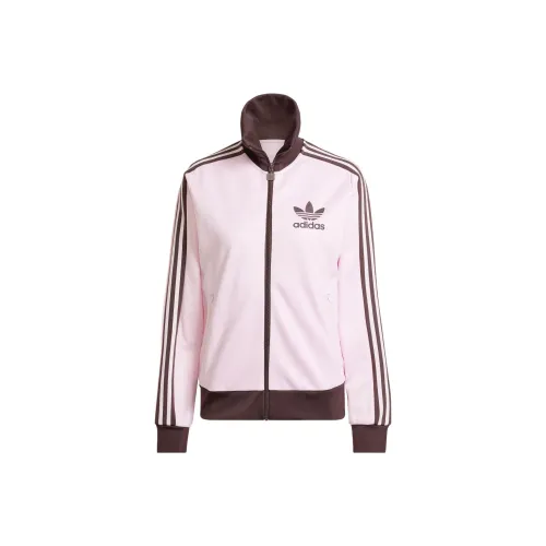 adidas originals BECKENBAUER TRACK Прозрачный Розовый Женские Куртки