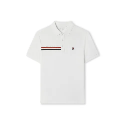 FILA Стандартный белый Мужское Поло