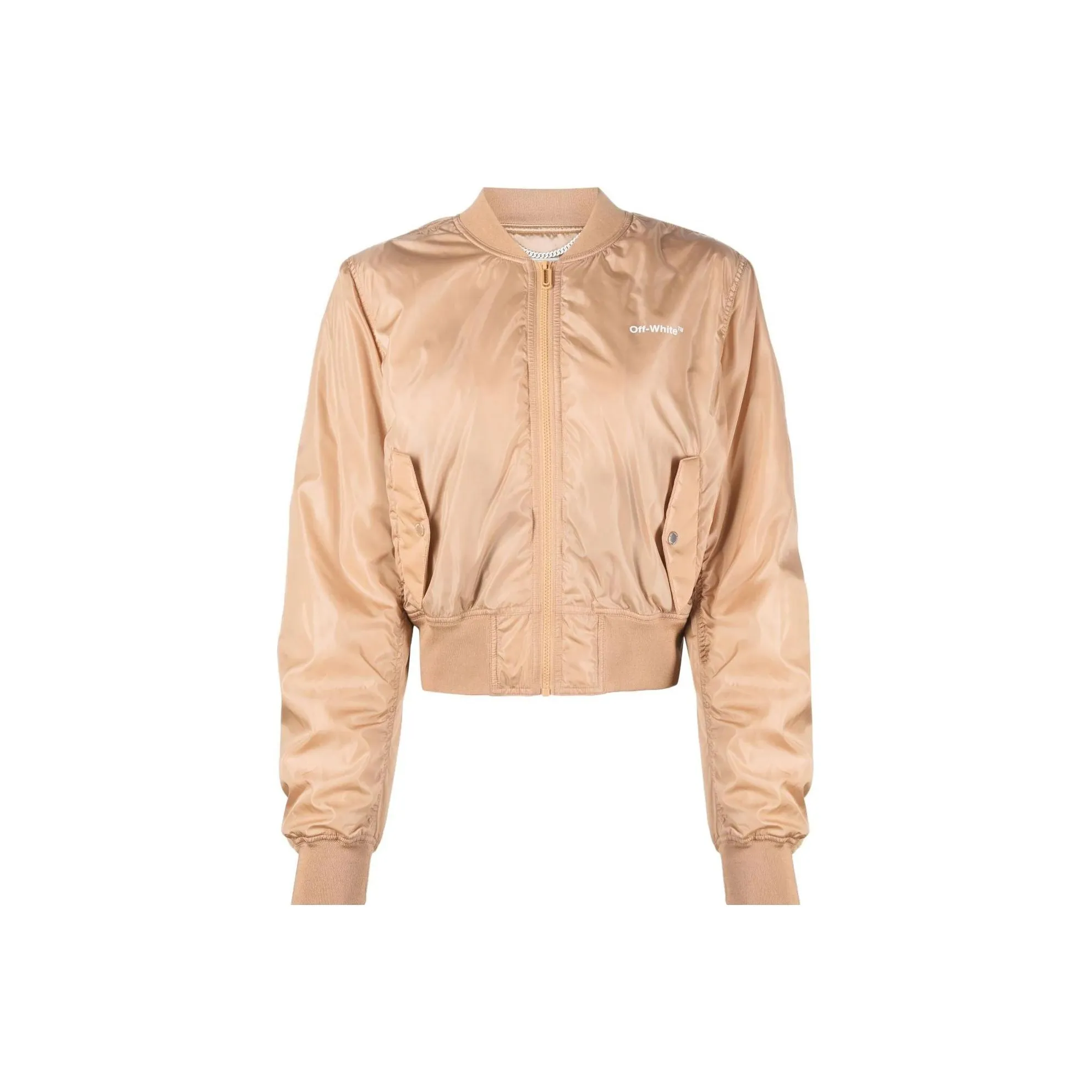 OFF-WHITE Striped Logo Bomber Jacket