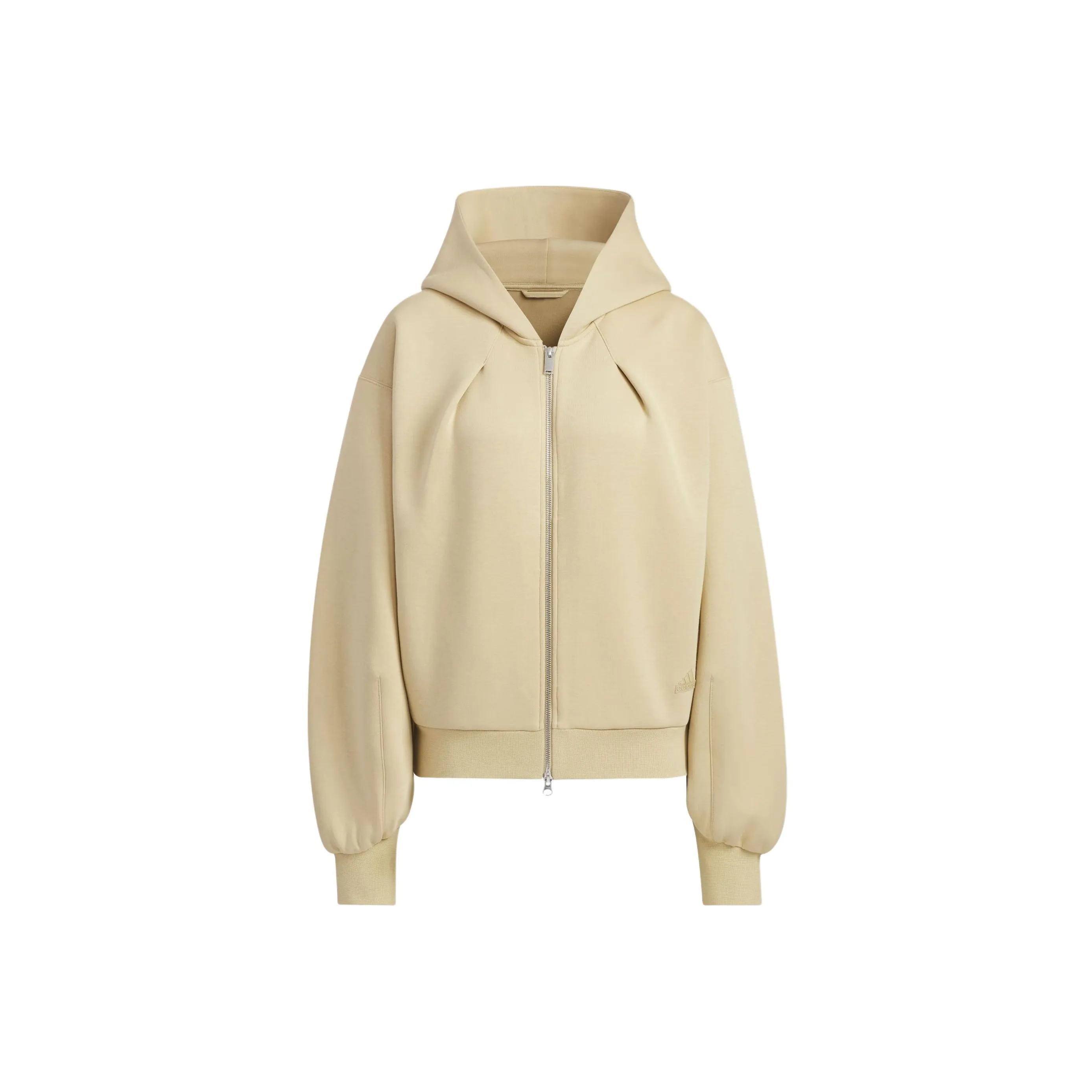 Adidas Spacer Full Zip Hoodie Куртки Пальто Женские Светлый хаки