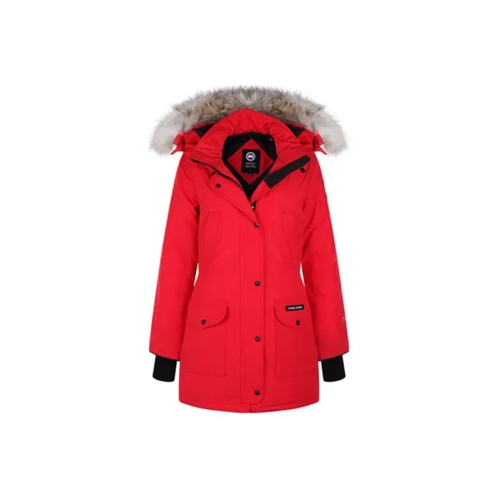 Canada Goose Women's Trillium Parka Heritage Jacket Classic Fit Red