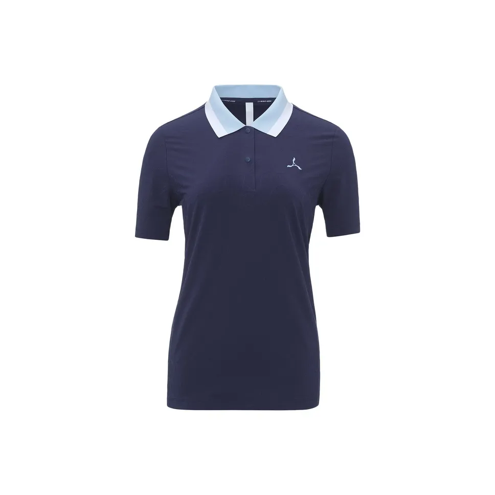 LI NING 1990 GOLF серия Поло Женское Морской синий