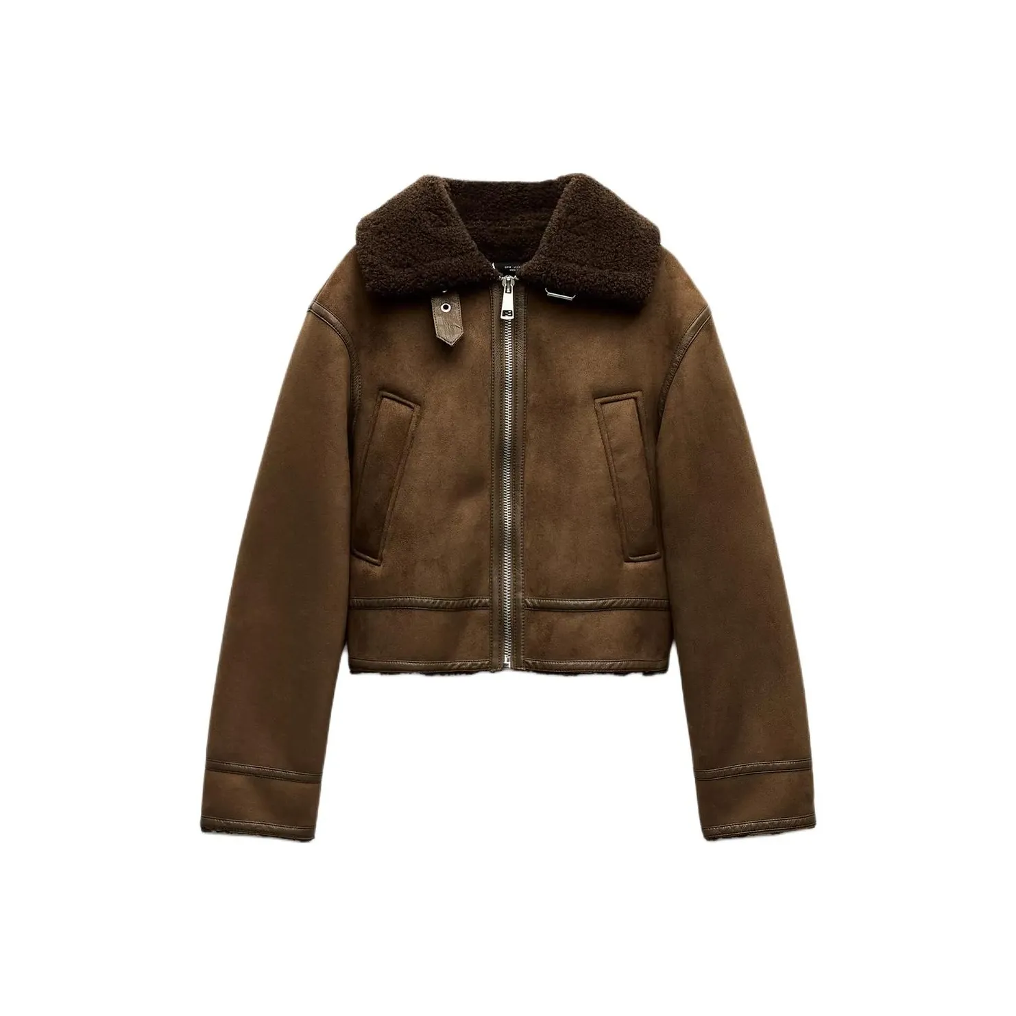ZARA Jackets & Coats Women's Brown