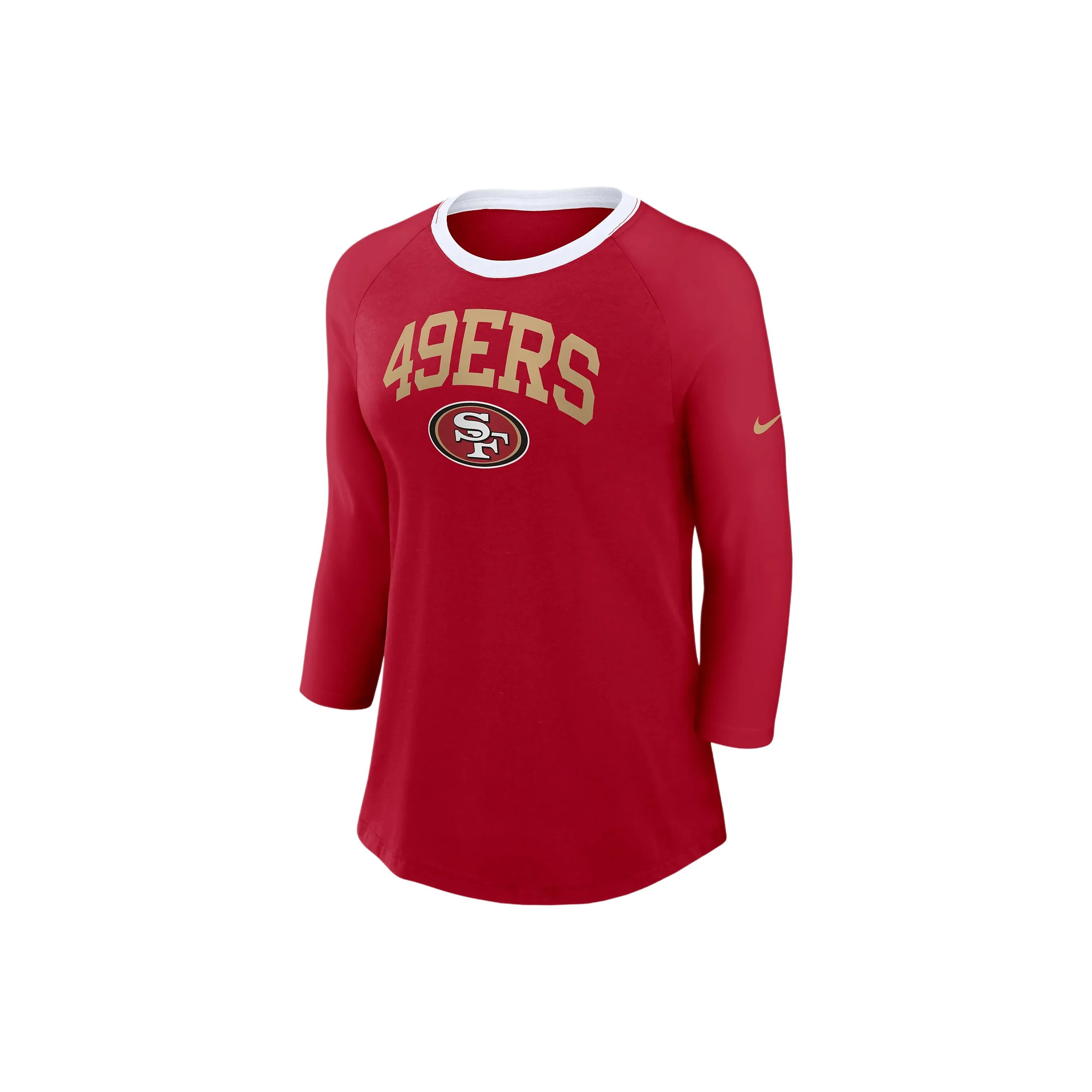 Nike San Francisco 49ers Women's Nike Nfl 3/4 Sleeve T Shirt