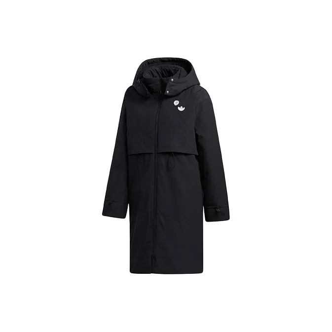 Adidas Originals Пуховик Зимний Женский Черный