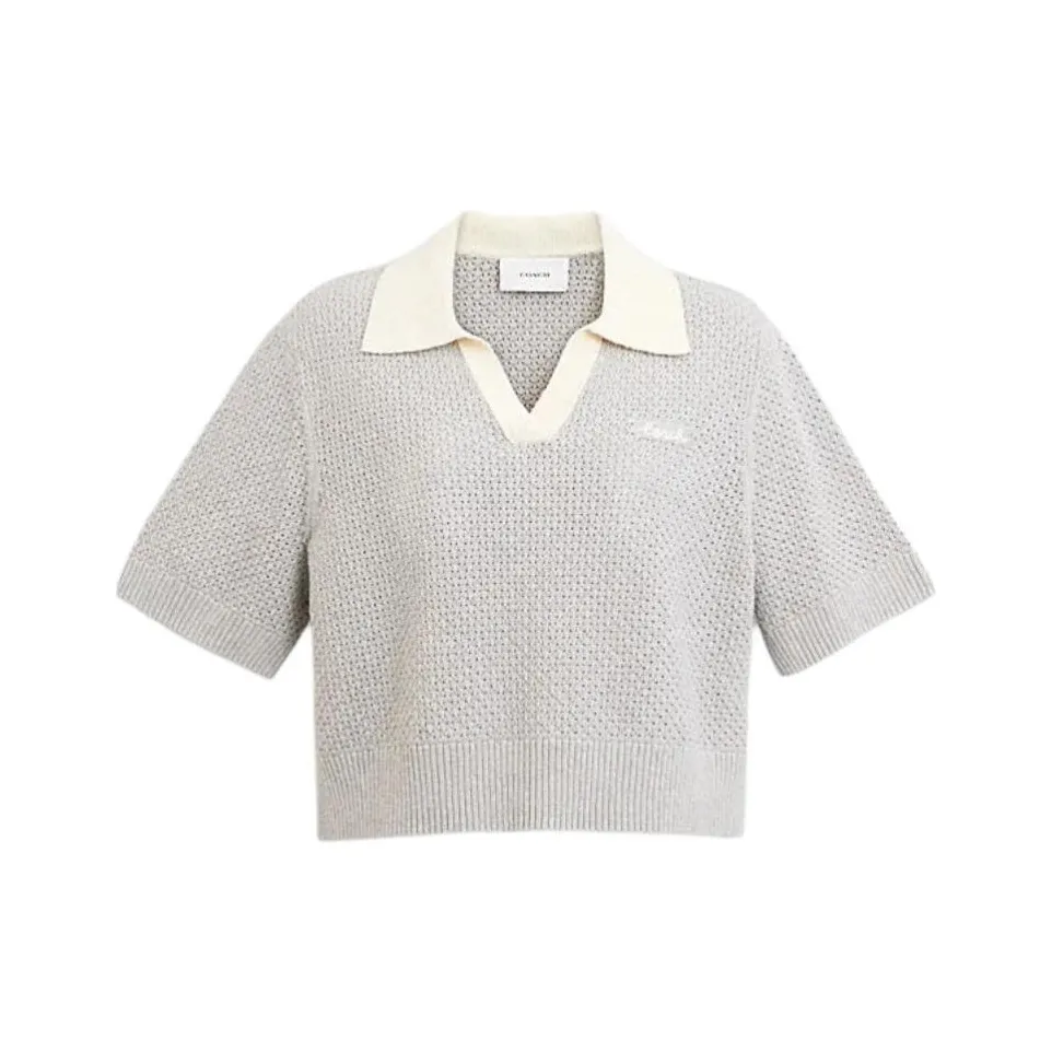 COACH SS24 Поло Женские Steam Цвет