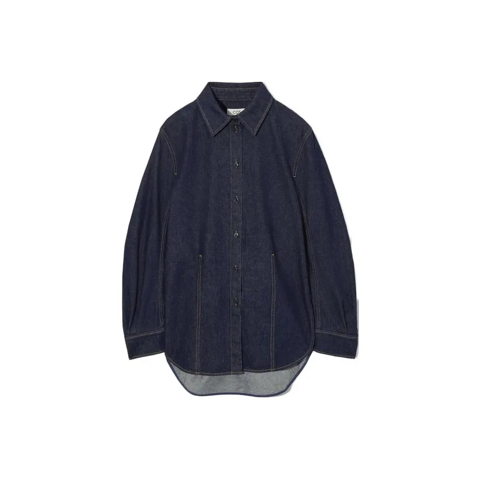 COS Индиго Женские Рубашки