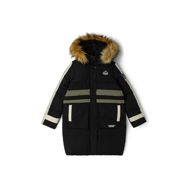 KAPPA Буква Colorblock С капюшоном MID Длина Пуховик Женские