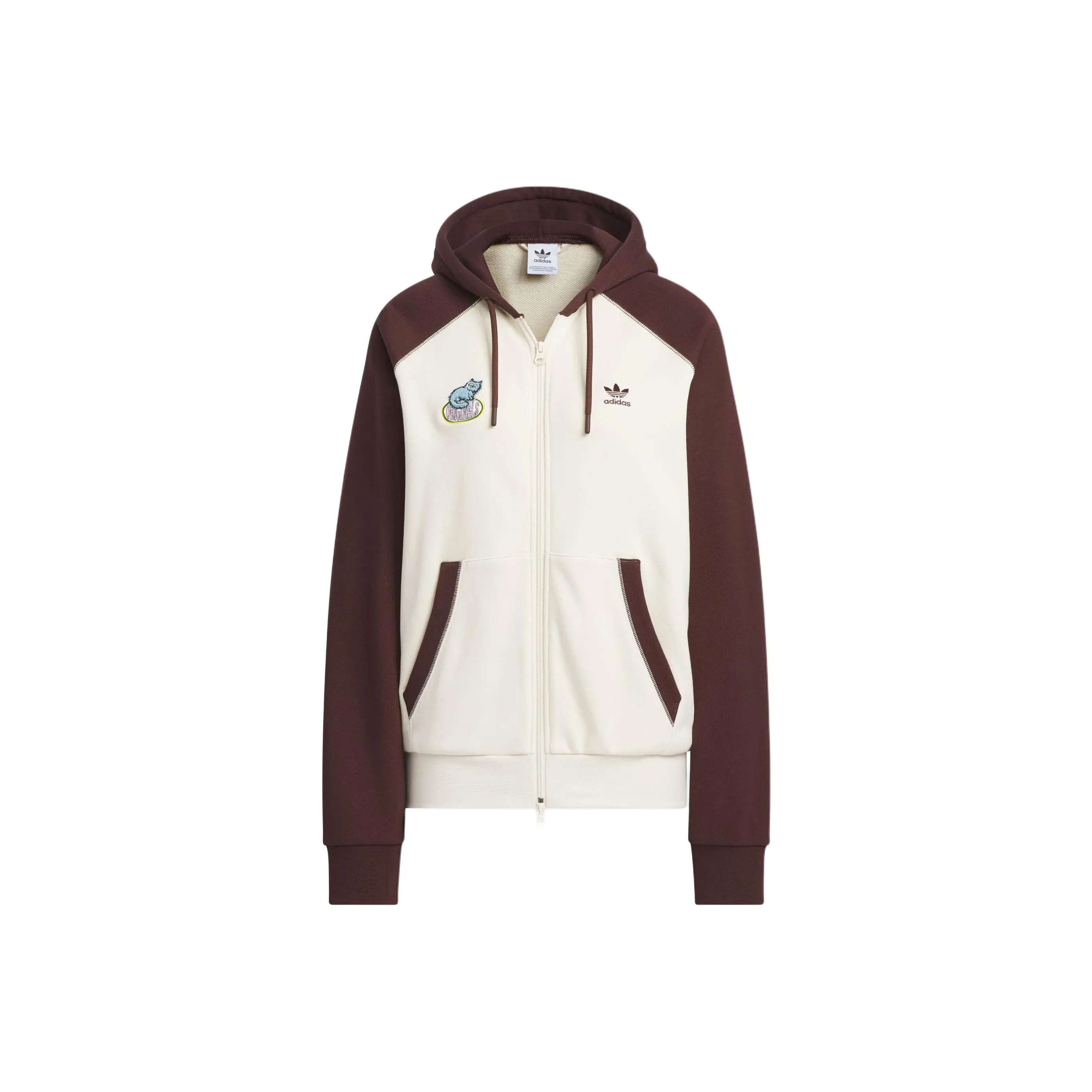 Adidas Originals Куртки и Пальто Женские Коричневый Белый