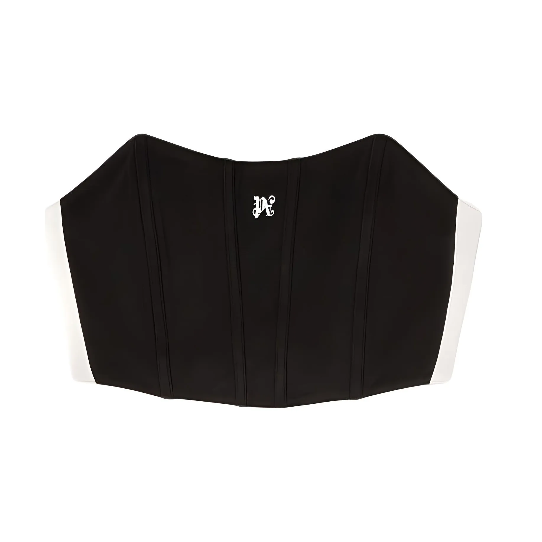 PALM ANGELS Monogram print Corset Top