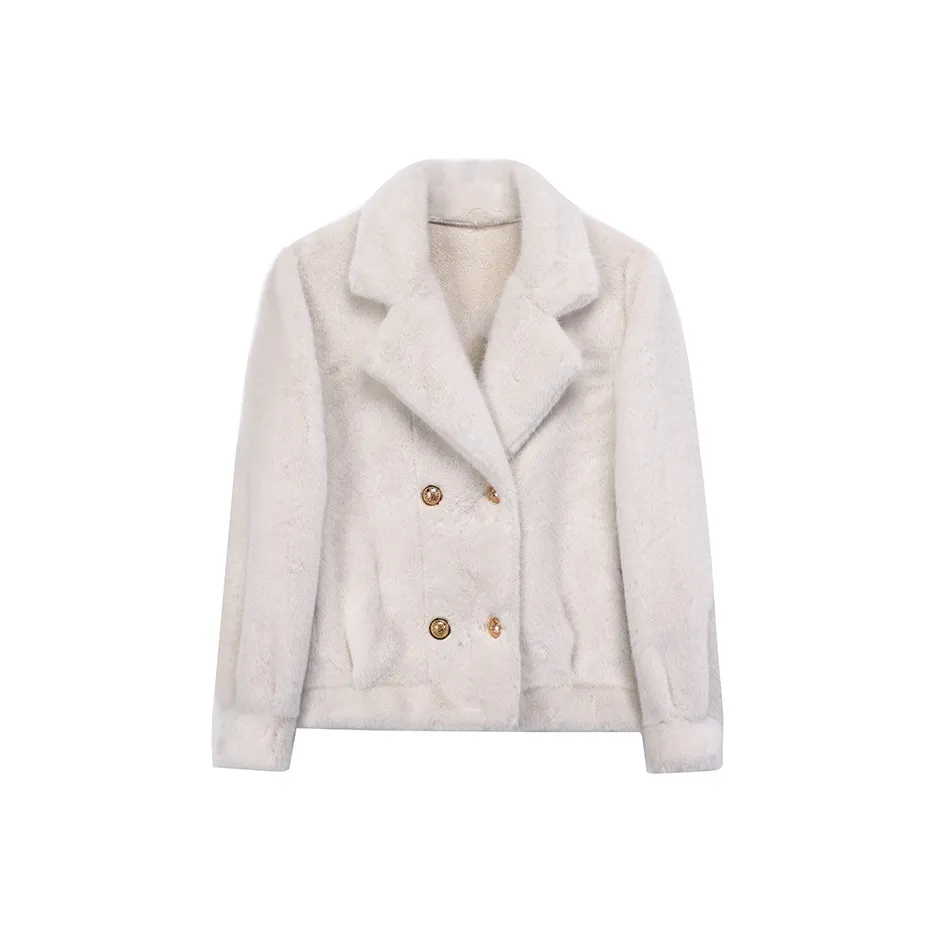 Beast King Утолщенная Термическая Искусственный мех Куртка Женская