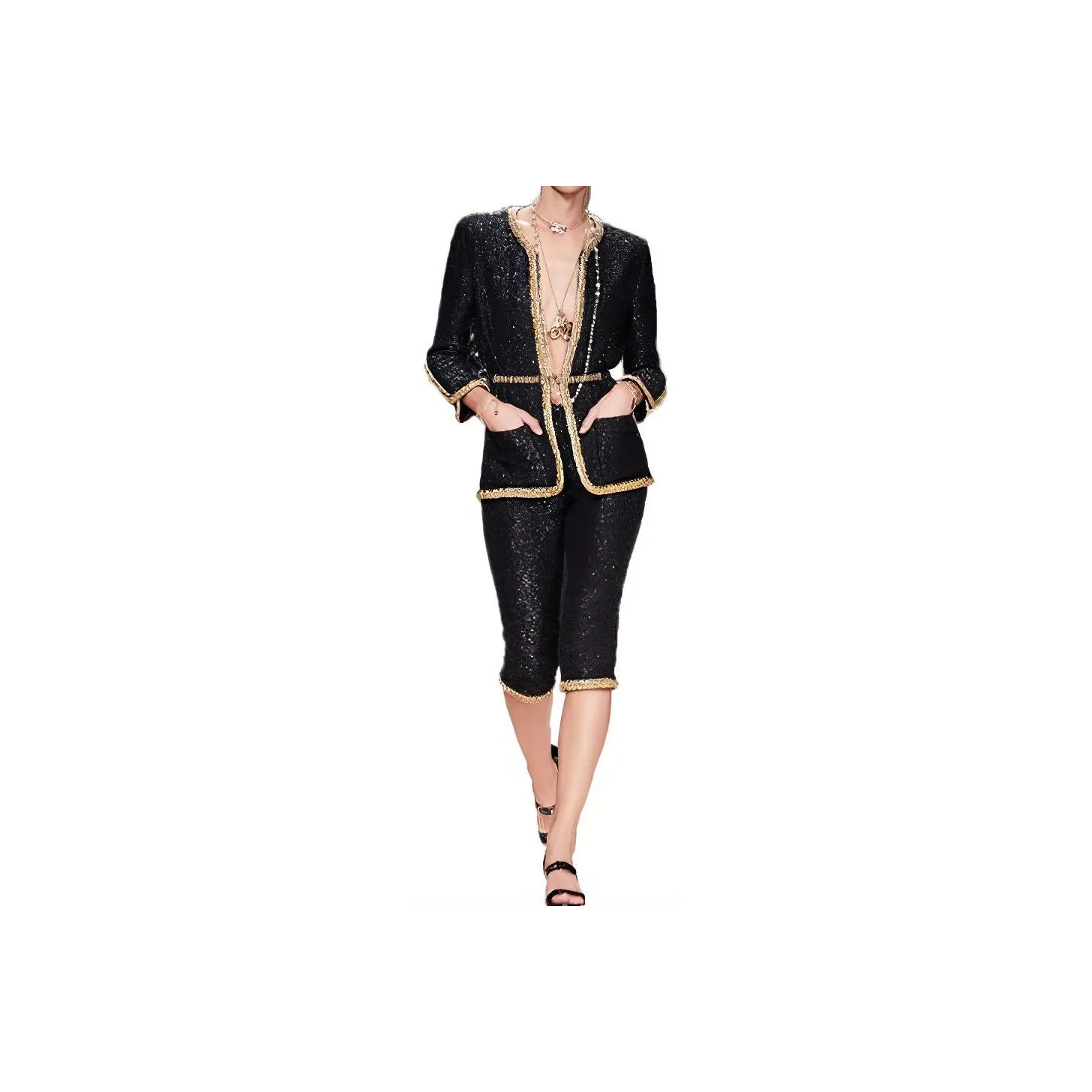 CHANEL Jackets Women's Black