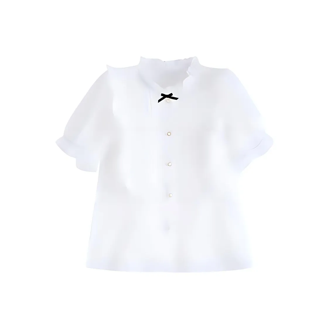 ETSE Шифон Рубашка Женская Белая