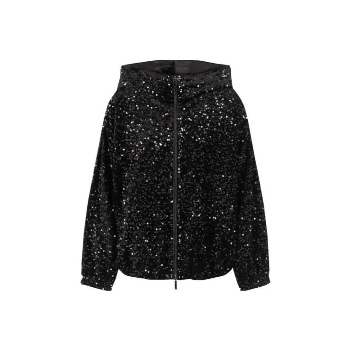 EMPORIO ARMANI Sequin Hooded Jacket