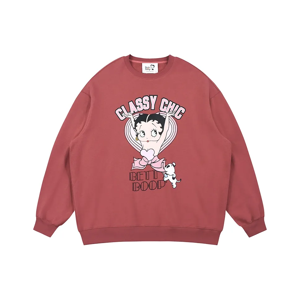 Свитшот BETTY BOOP Женский Кирпично-Красный