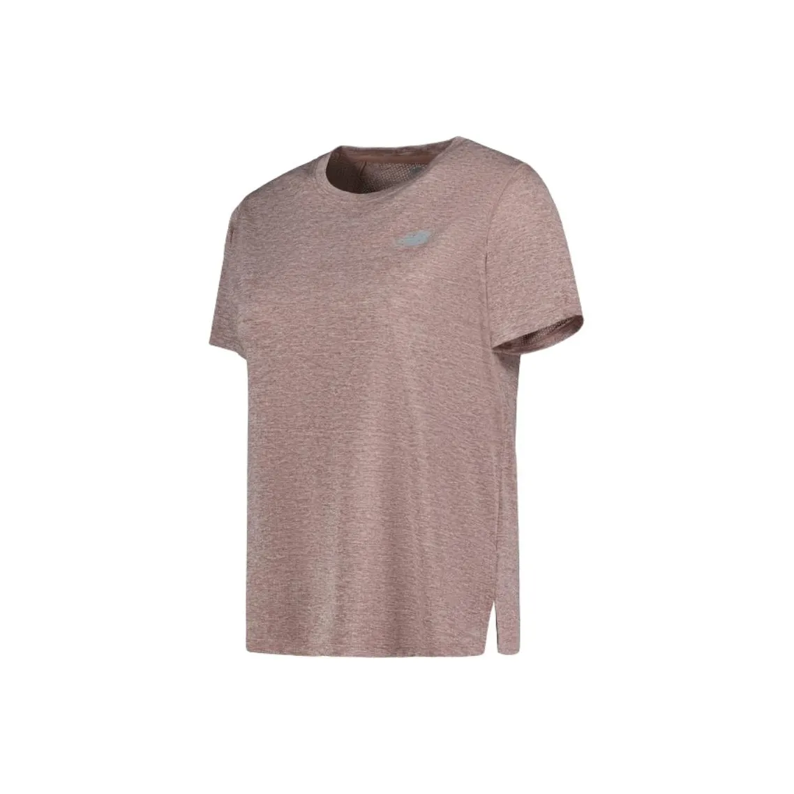 New Balance Стандартная Беговая Т-Рубашка Женская Темно-Красная