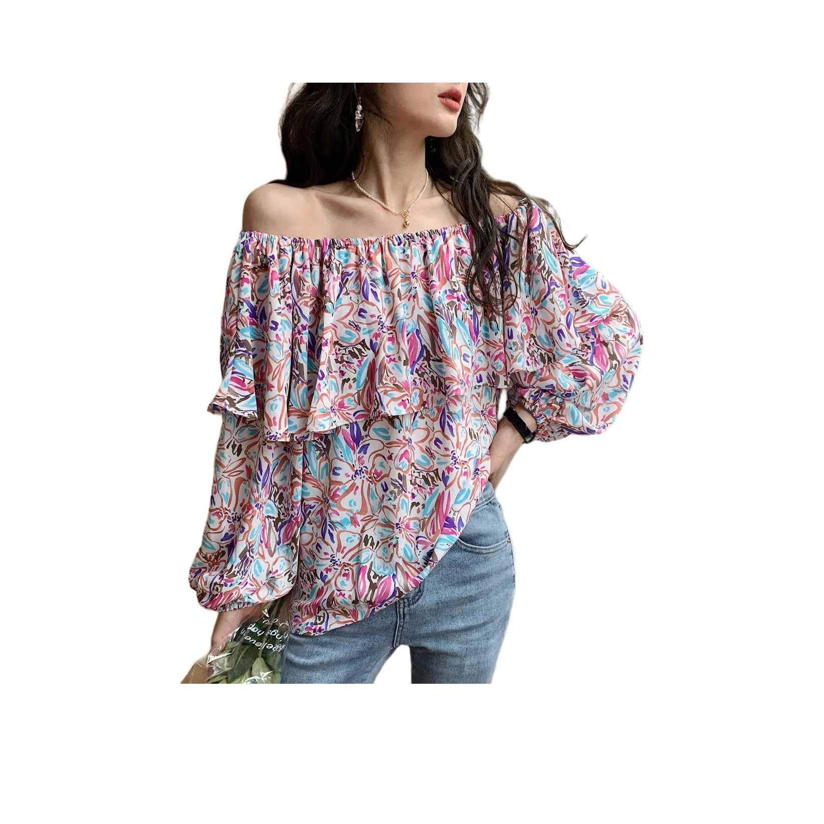 NANING9 Розовые Женские Рубашки