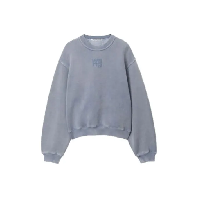 Alexander Wang SS24 Свитшот Женский Светло-Синий