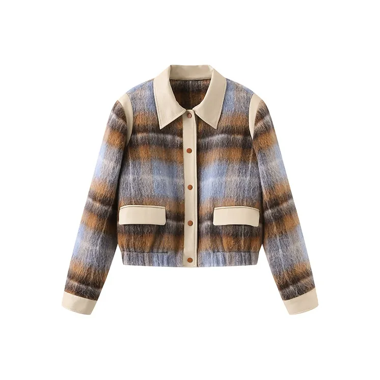 Cubic Jackets Women's Mixed Color Plaid