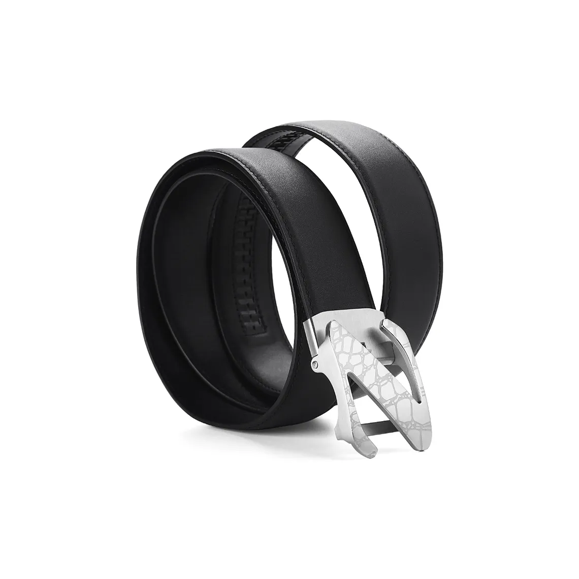 V.V.Brown Ремни из нержавеющей стали с пряжкой верх из коровьей кожи мужские 3,5 см