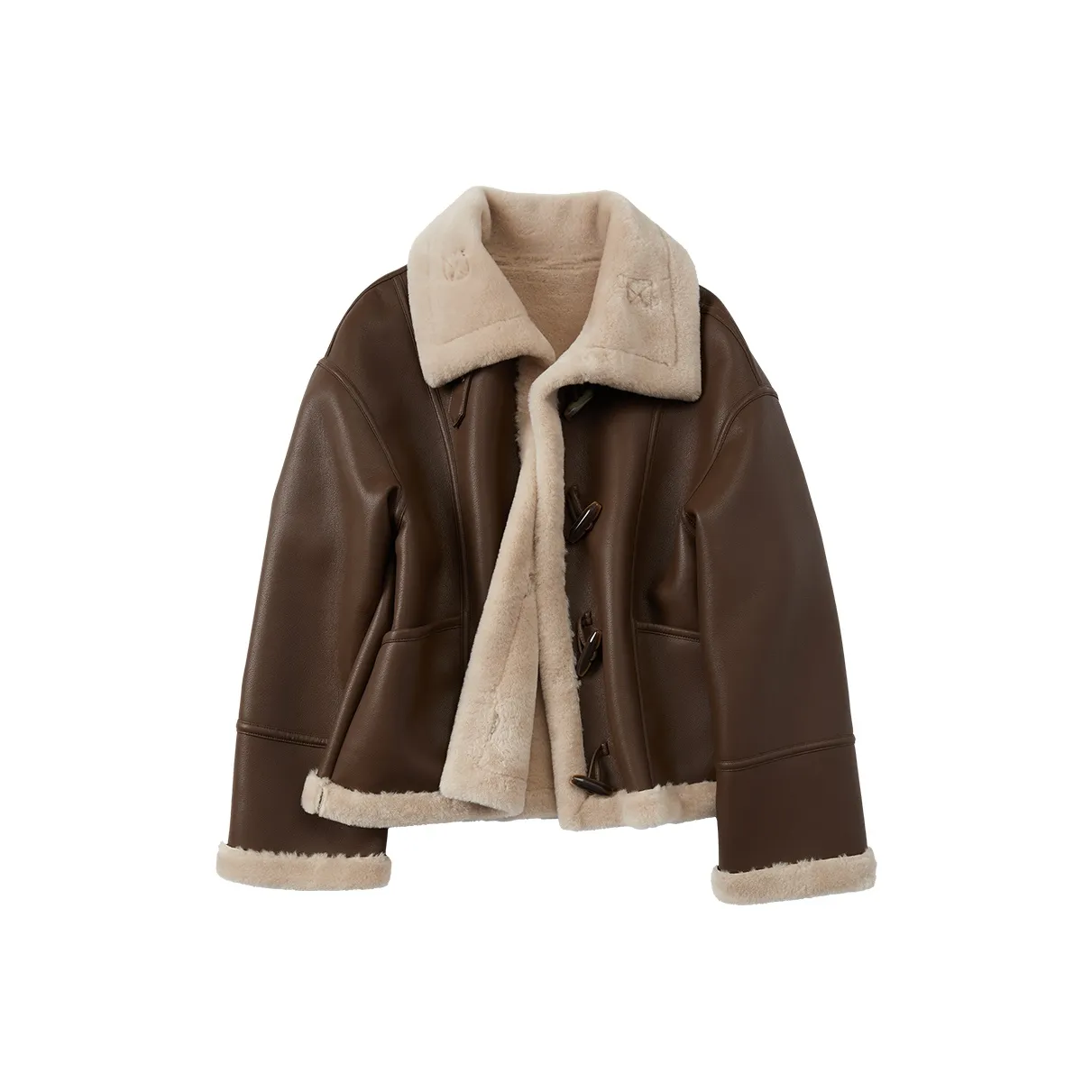 XIANGYING Куртки Пальто Женские Кофе