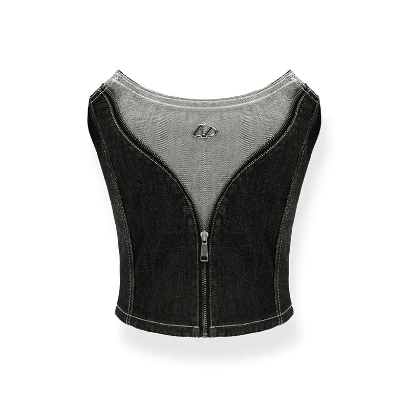 NAWS Без бретелей Топ Женские Русалка Серый