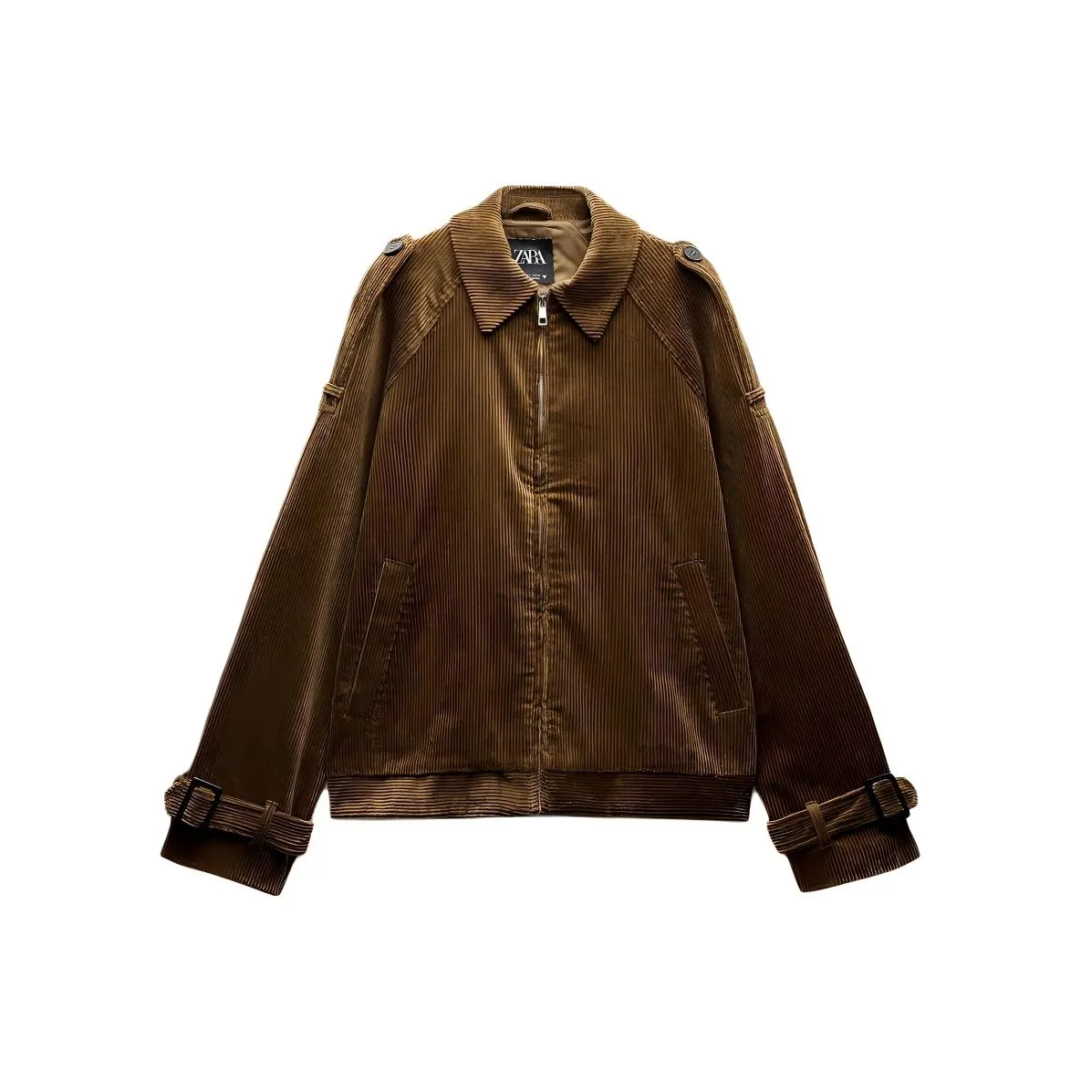 ZARA Куртки и Пальто Женские Коричневый