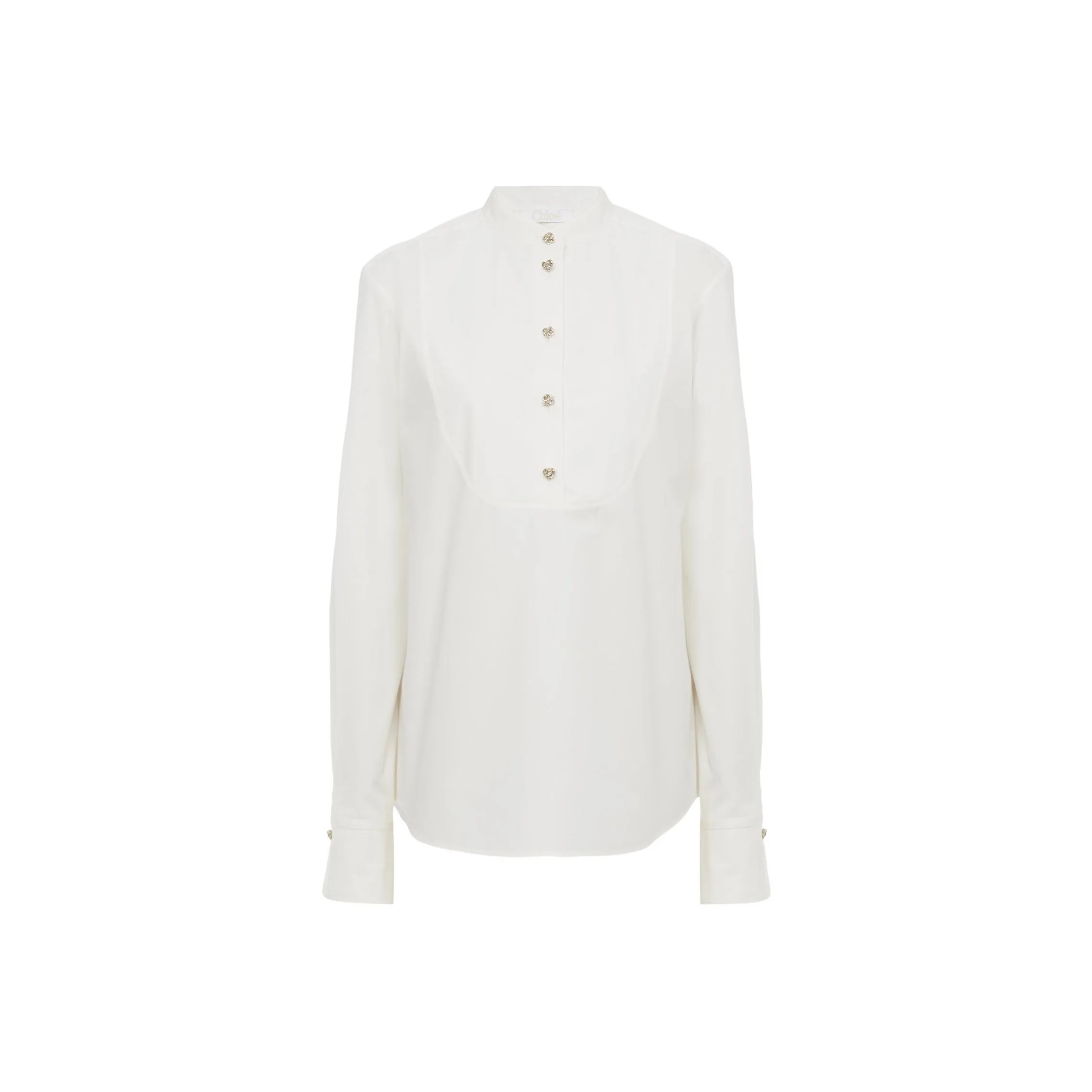 Chloé Sculpted buttons Cotton Shirt