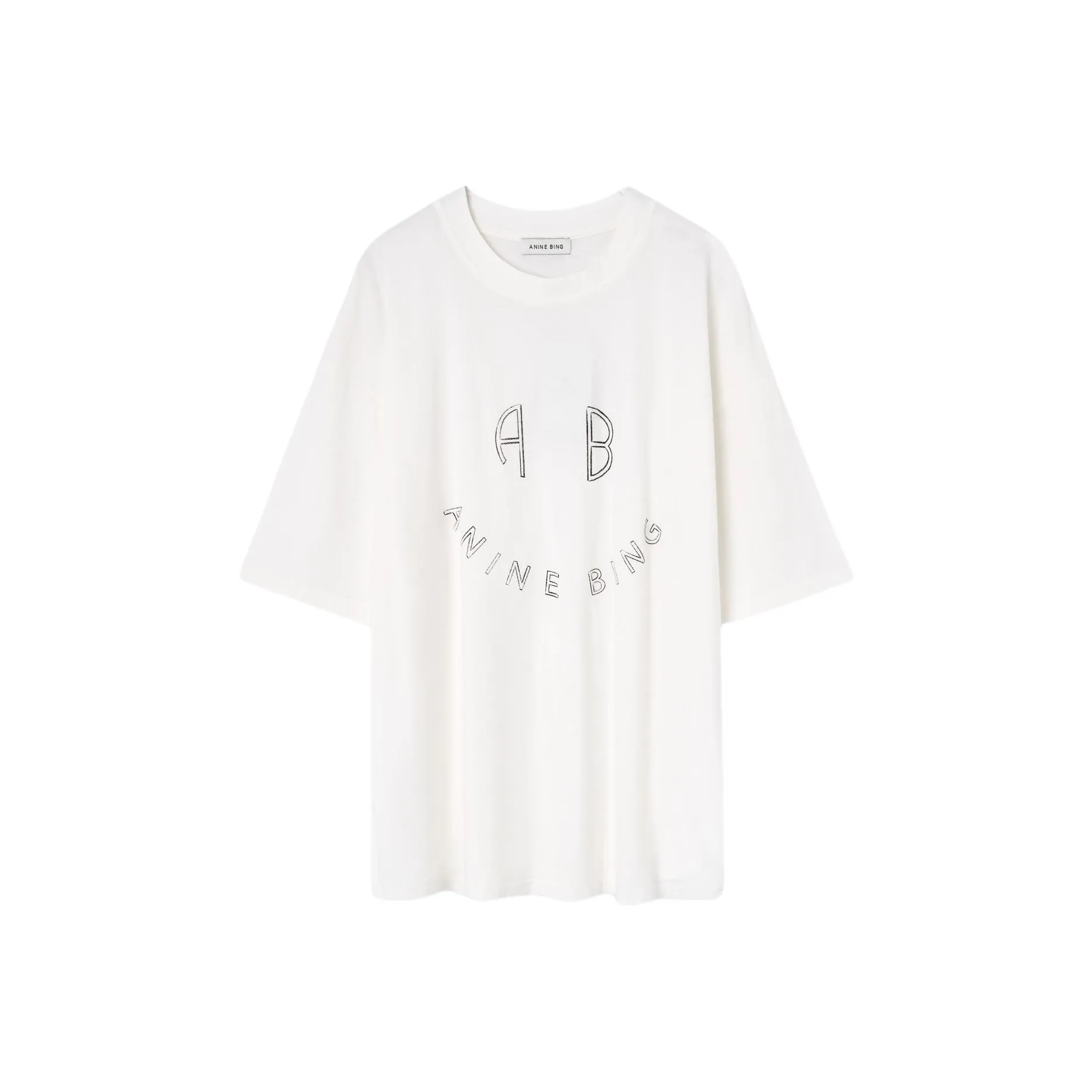 Anine Bing Logo print Cotton T shirt