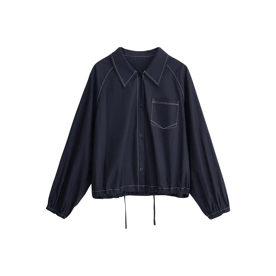 Initial Language Jacket Women's Black Blue