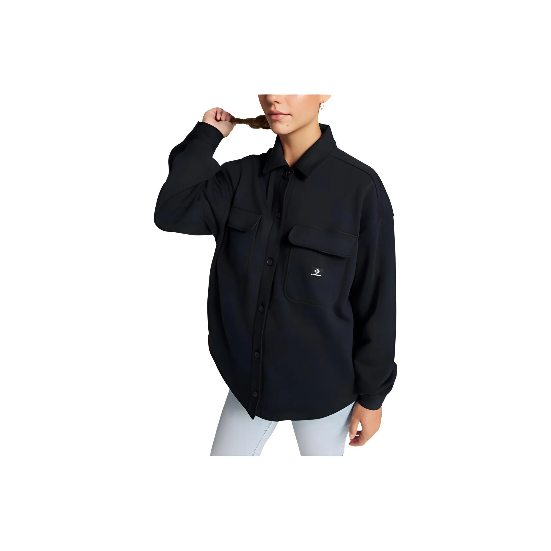 Converse Utility Shirt Jackets Coats Women's Black