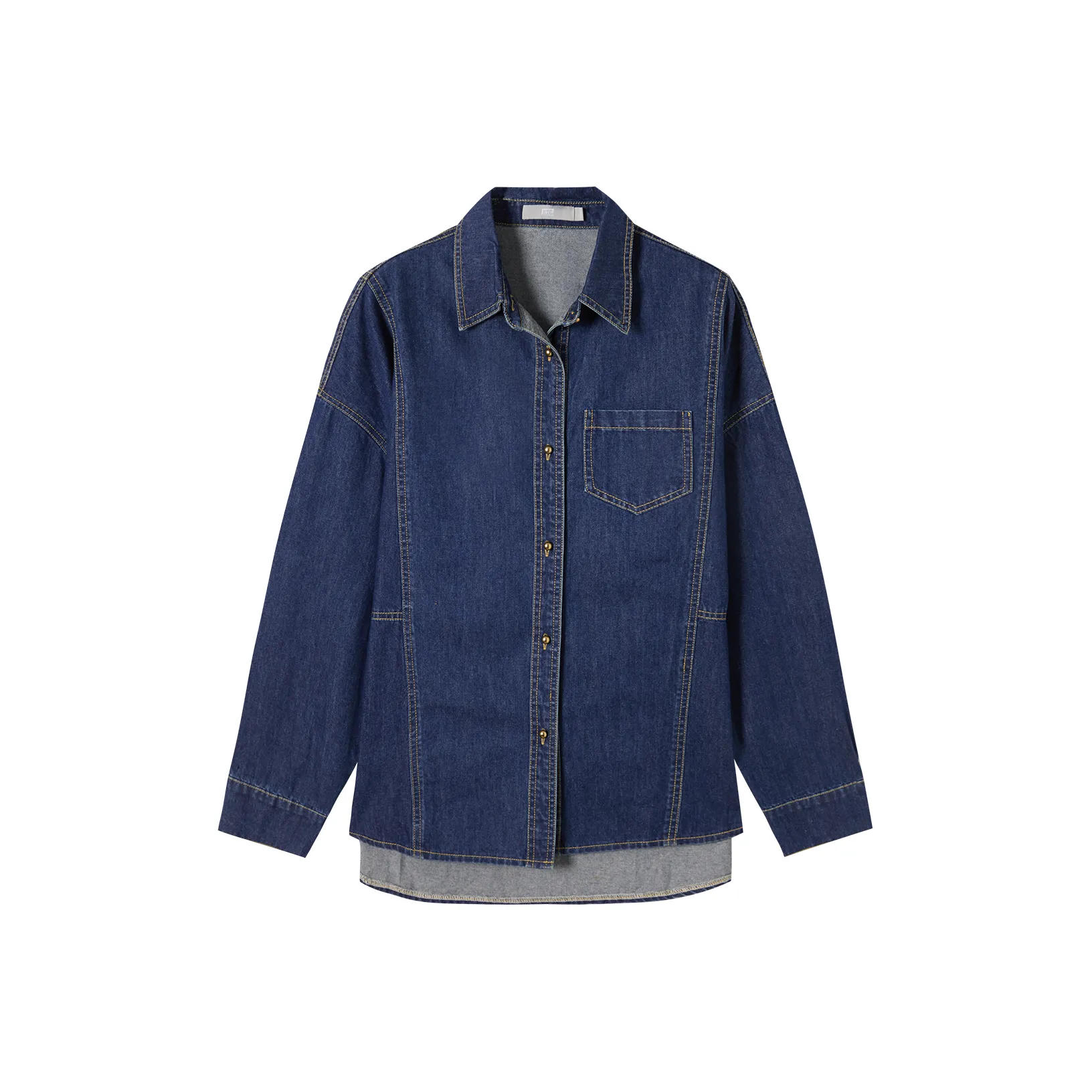 DIALOGUE Рубашка Женская Джинсовый Синий