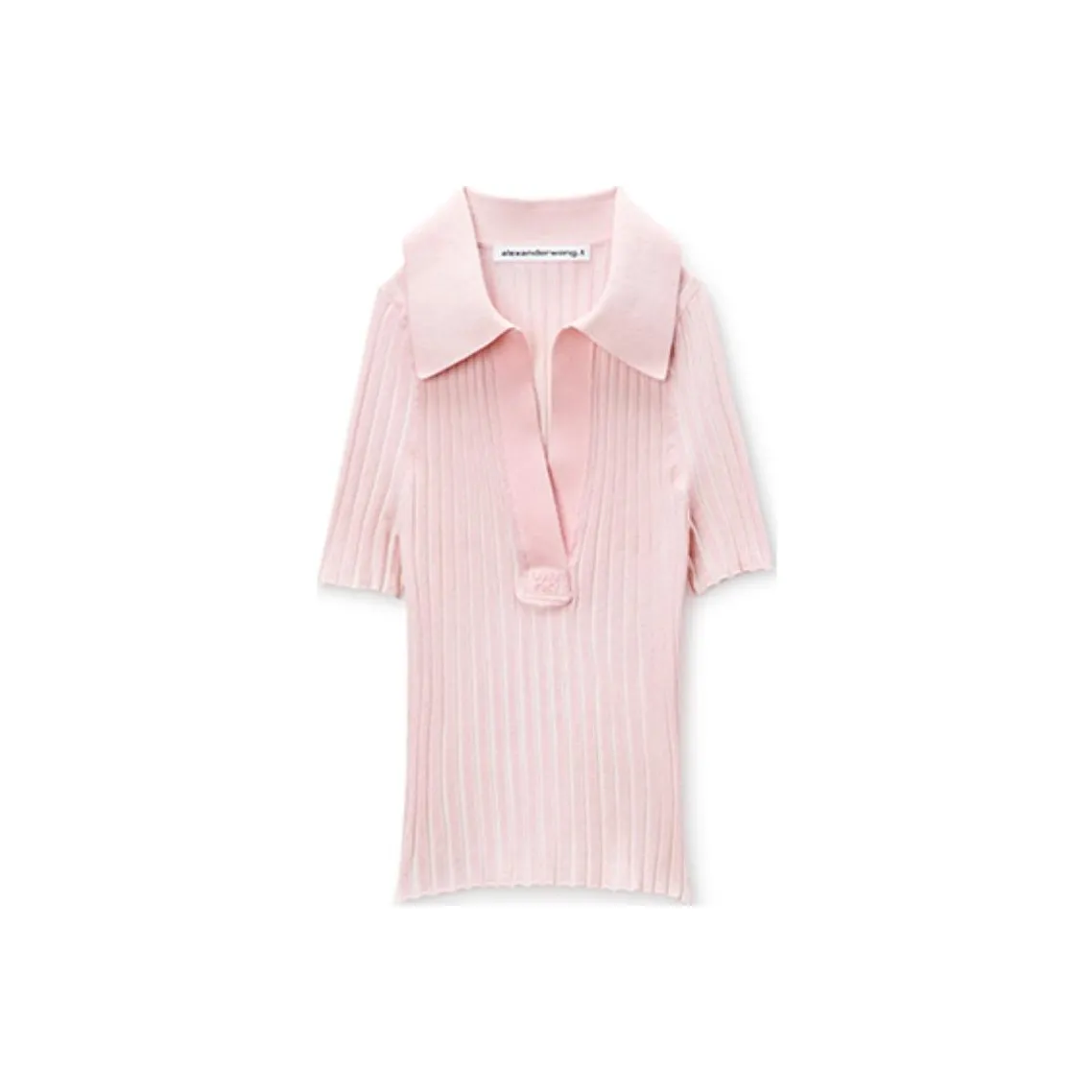 Alexander Wang FW24 Поло Женское Балетный Розовый