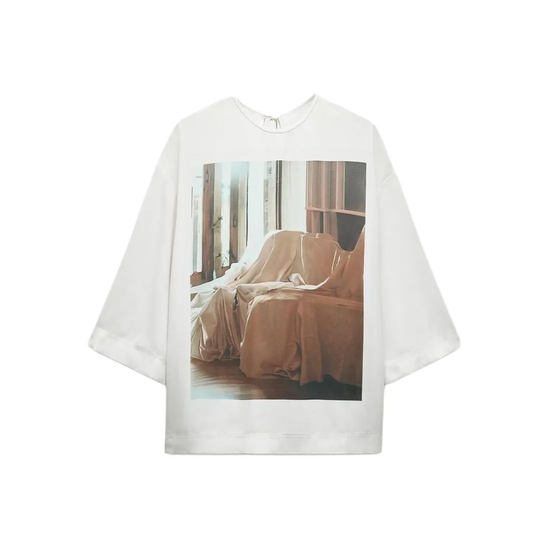 ZARA ZW Series Рубашка Женская Натуральный Белый