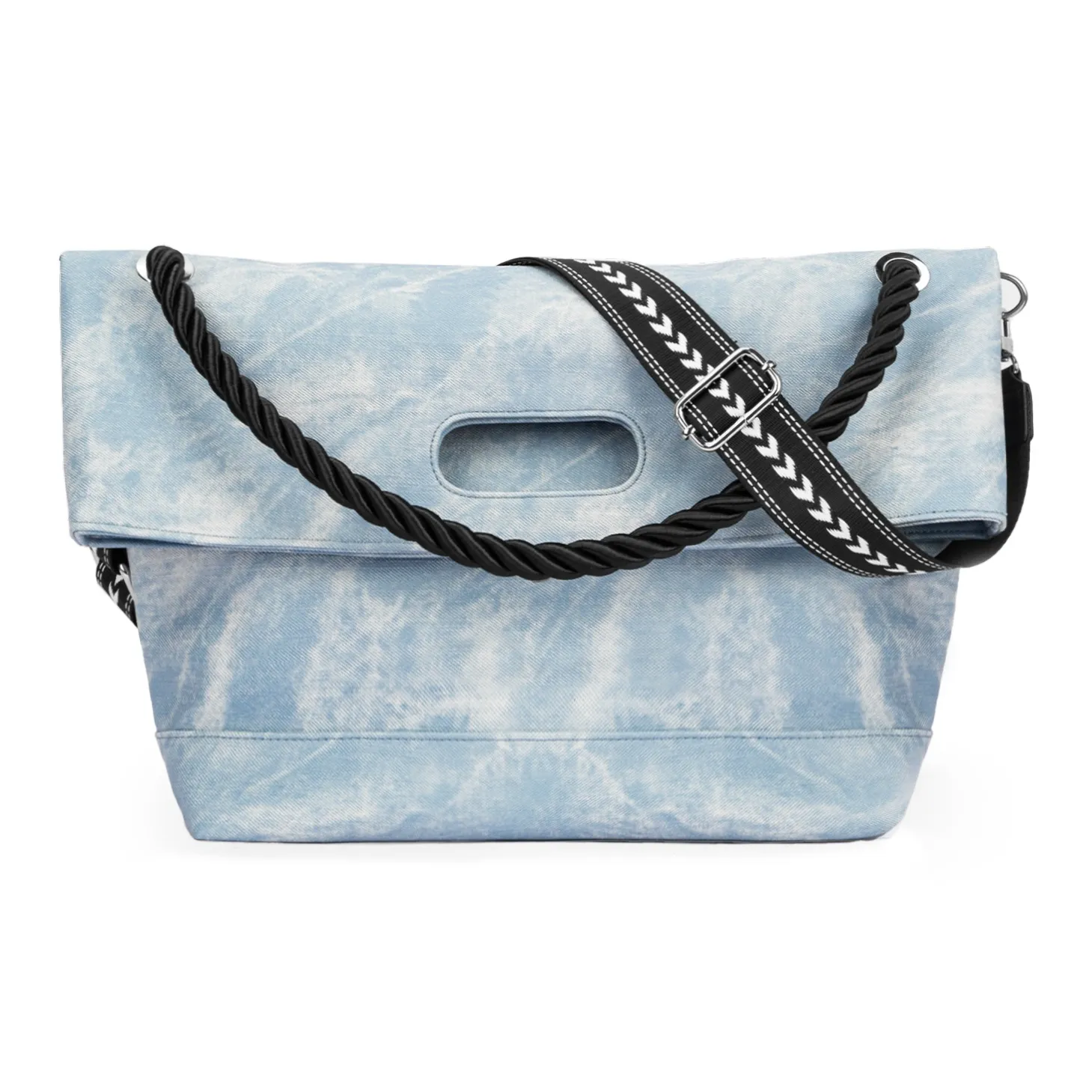 TAKI Мягкий ПУ (полиуретан) Коммутирование MULTI Плечевой ремень Сумка Тоут Сумка Сумка на плечо Регулярный Унисекс Haze Синий