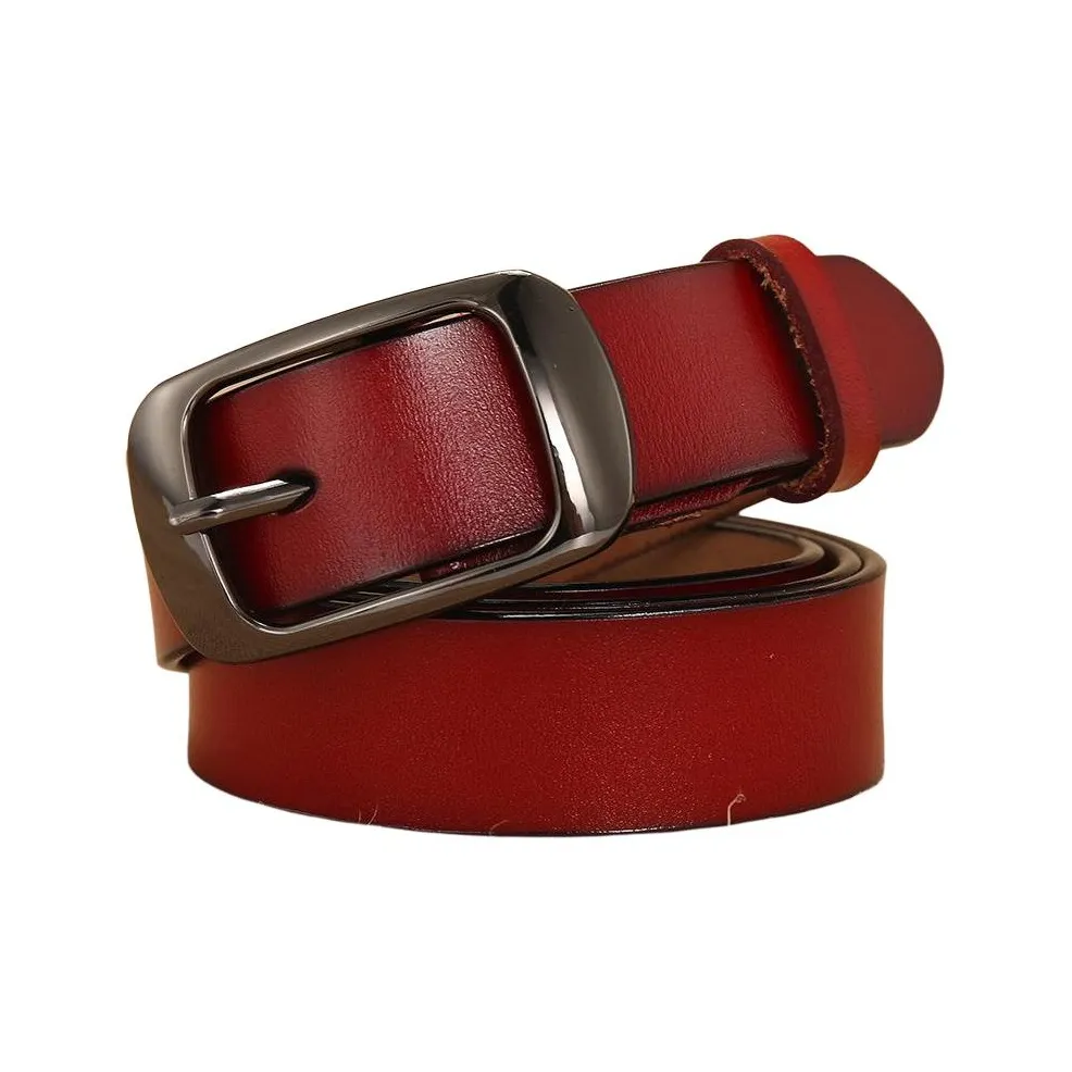 JEANSWEST Ремни из коровьей кожи спилок женские 2,8 см