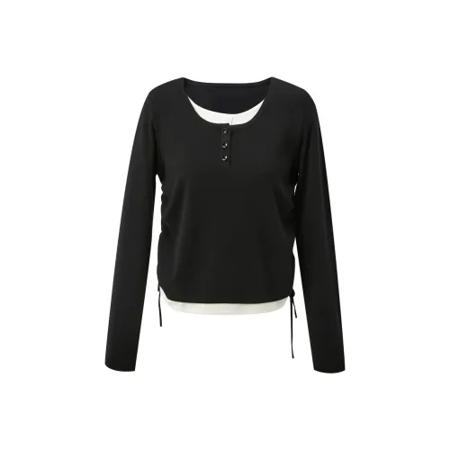 3COLOUR Классический черный Женские трикотажные изделия