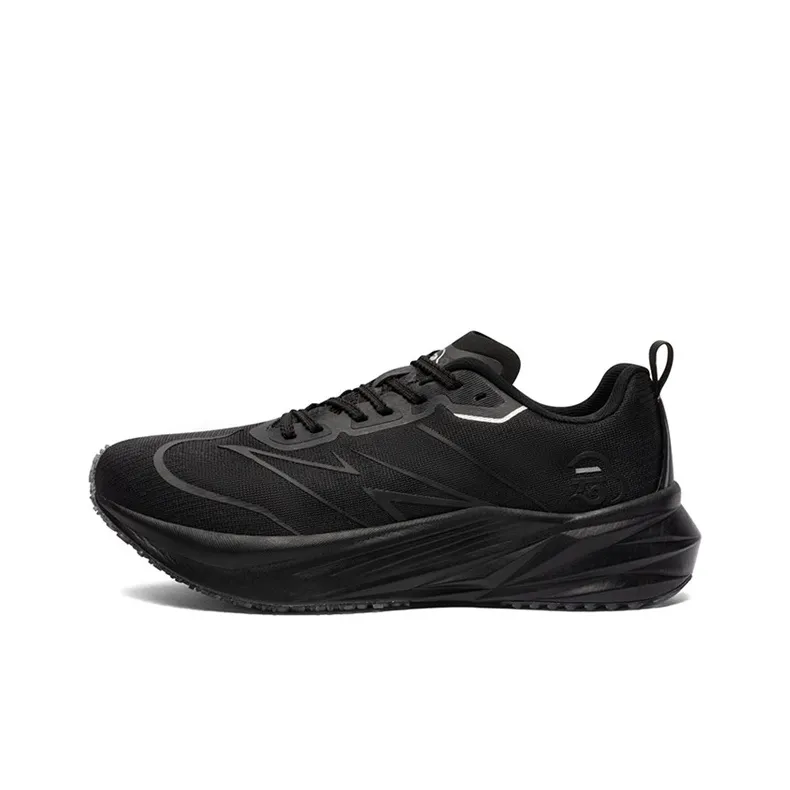 LPMX Амортизаторы Shock Slip-resistant Abrasion-resistant Низкий топ Carbon Plate Training Running Shoes Men's Black