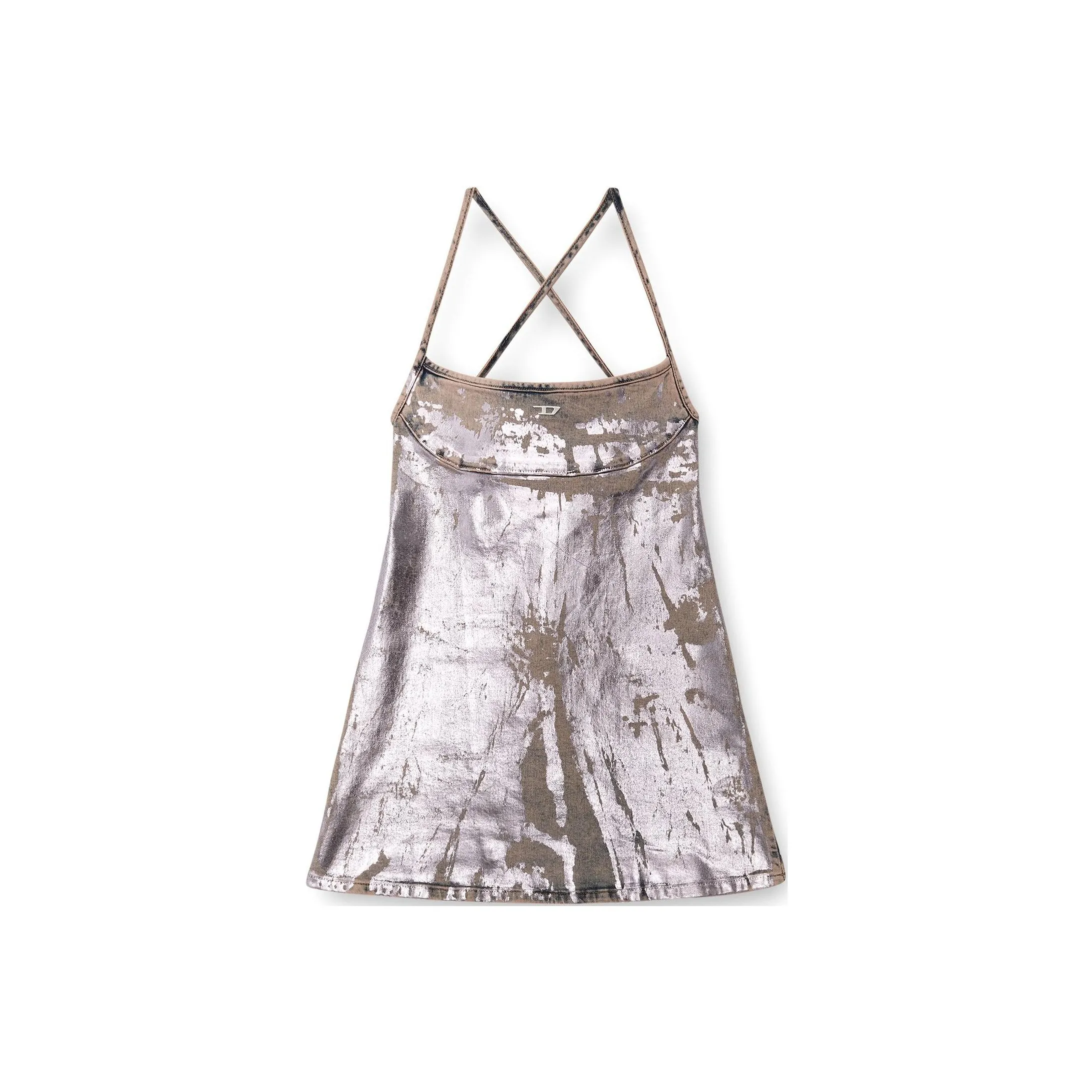 DIESEL De Held Short S Metallic Mini Dress