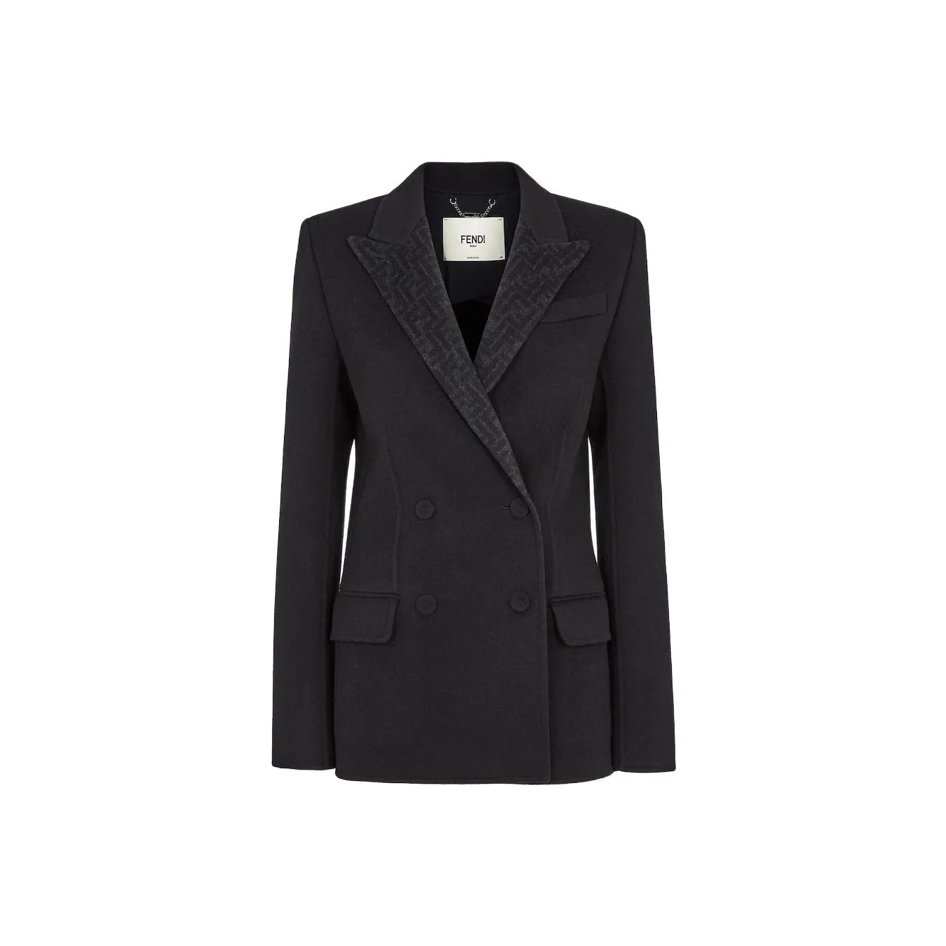 FENDI Ff Jacquard Double Breasted Blazer
