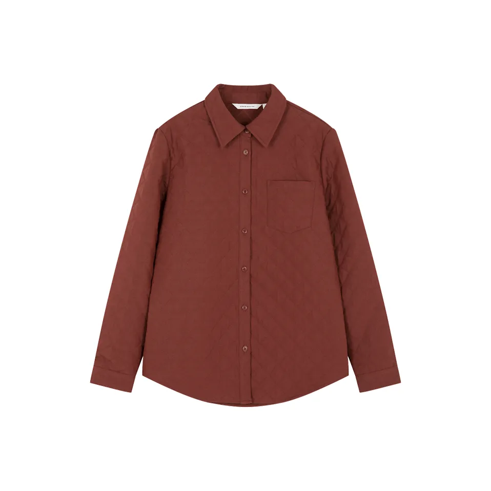 Mo Han Yi Mei Рубашка Женская Бордовая