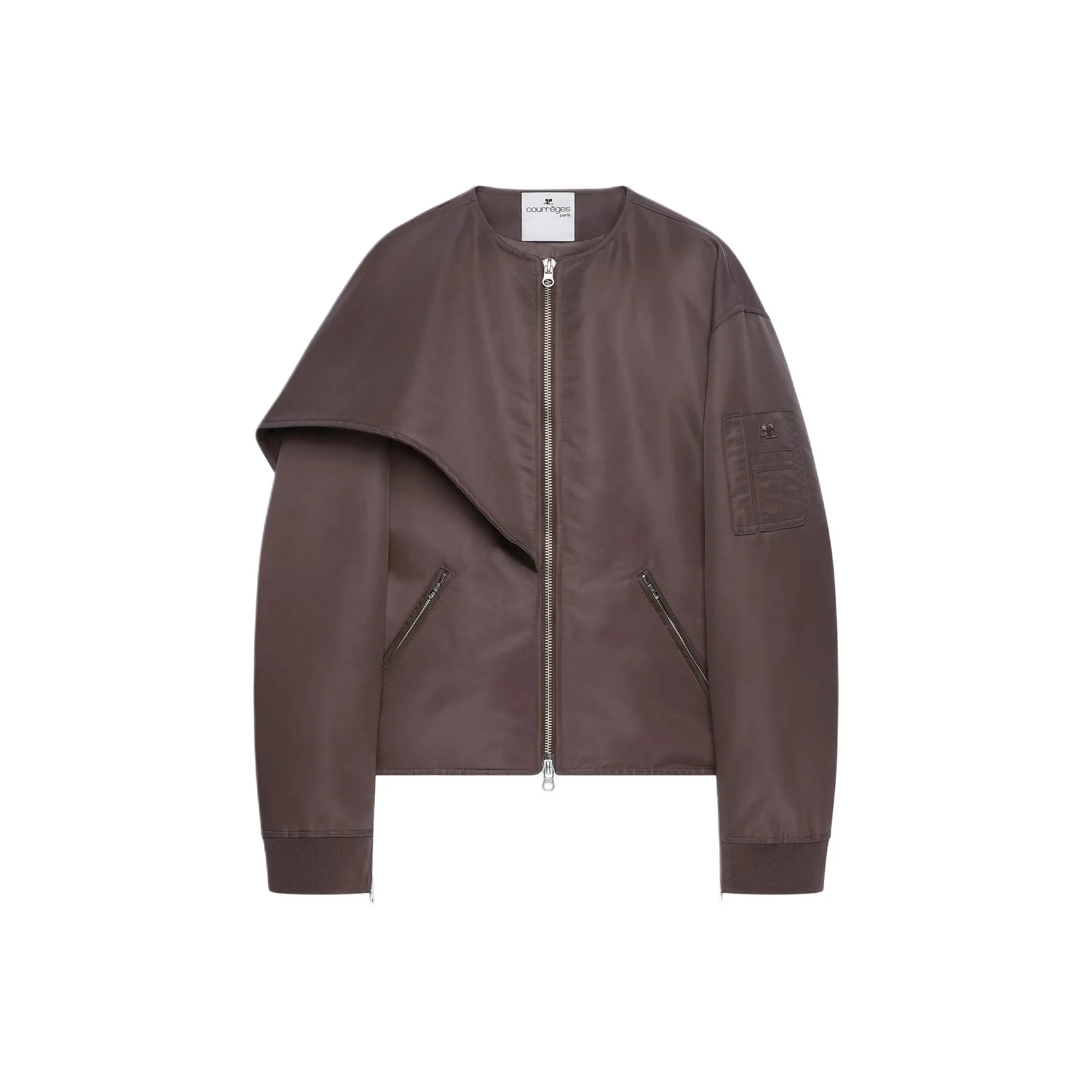 COURREGES Bow Collar Oversized TS01636 Jacket
