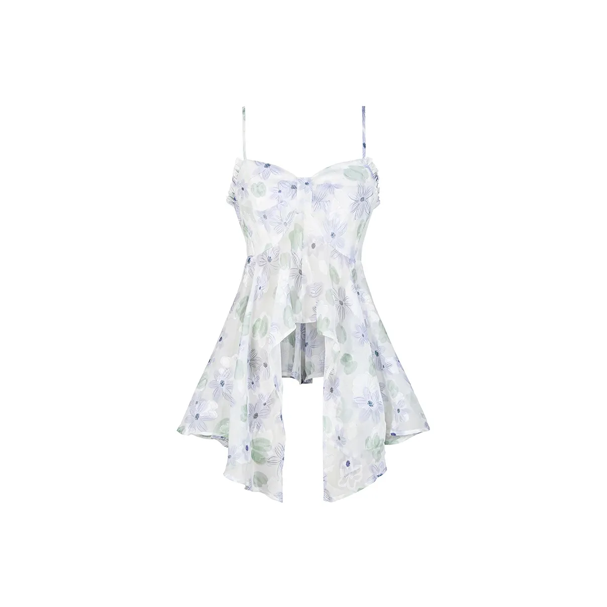 Umoumo Зеленые Женские Камисоли