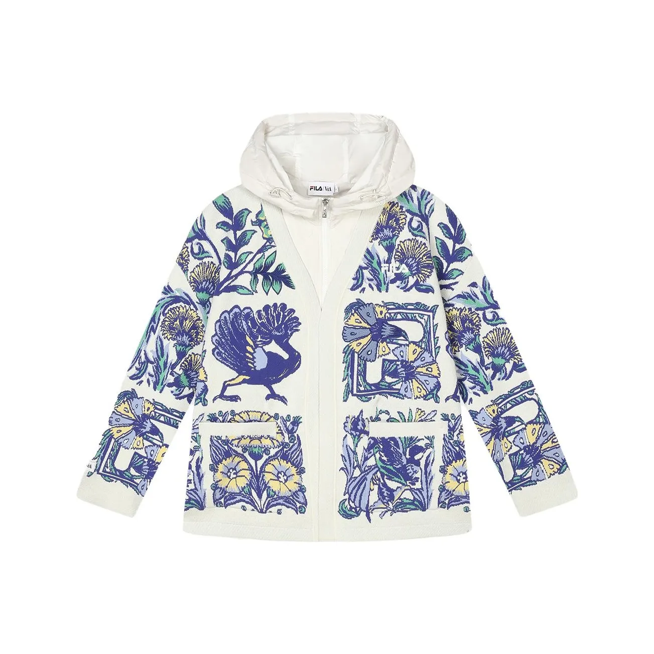 FILA x V A BOWUGUAN LIANMINGKUAN Длинный рукав Трикотаж Женский Полный с принтом