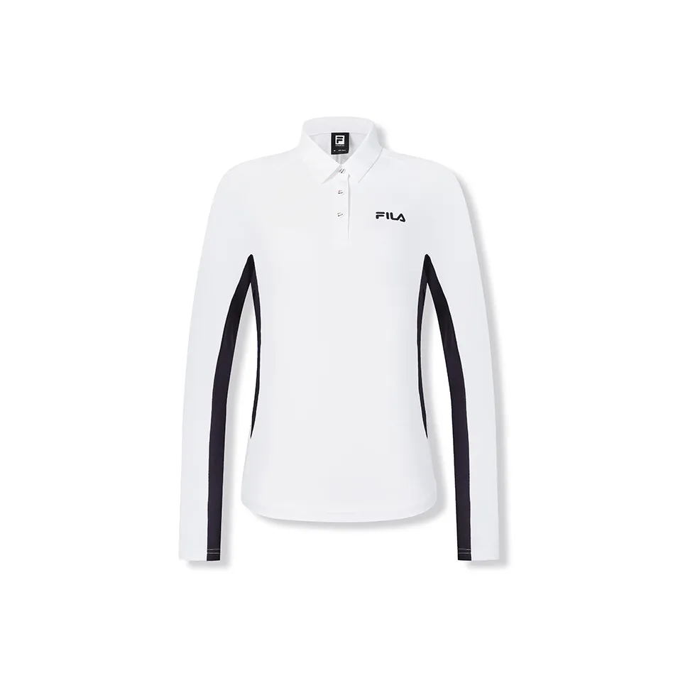 FILA Поло Женское Нефритовый Белый