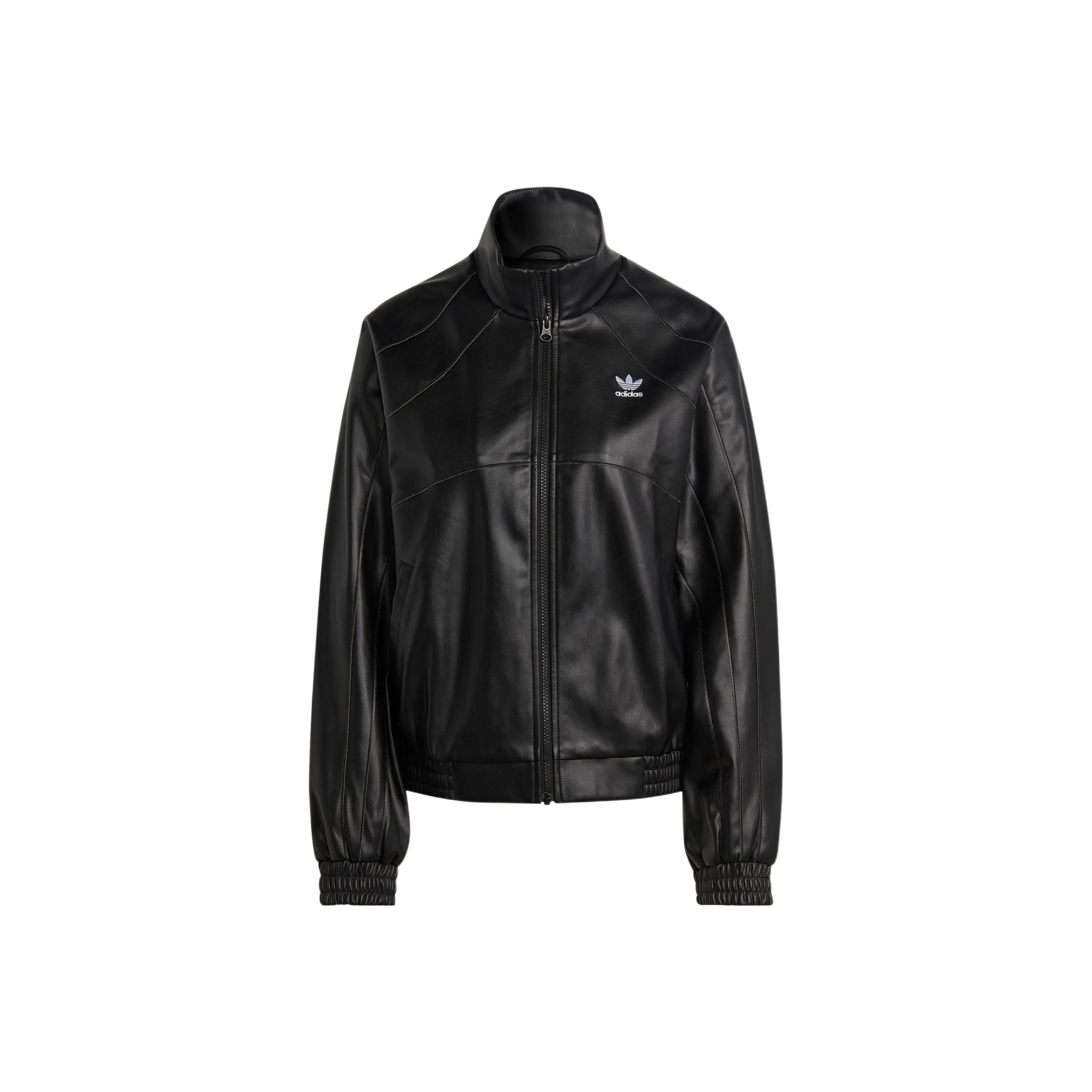 Adidas Originals FAUX LEATHER Jacket Women's Black