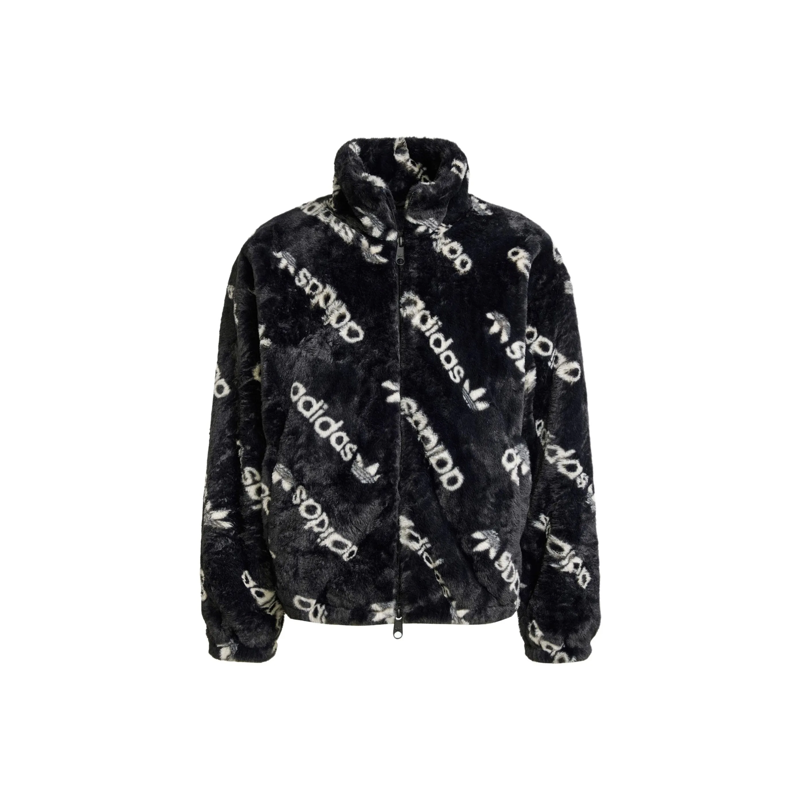 Adidas Originals ALLOVER PRINT FUR Jackets Coats Women's Black