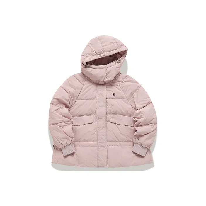 FILA Пуховик Зимний Женский Прозрачный Розовый