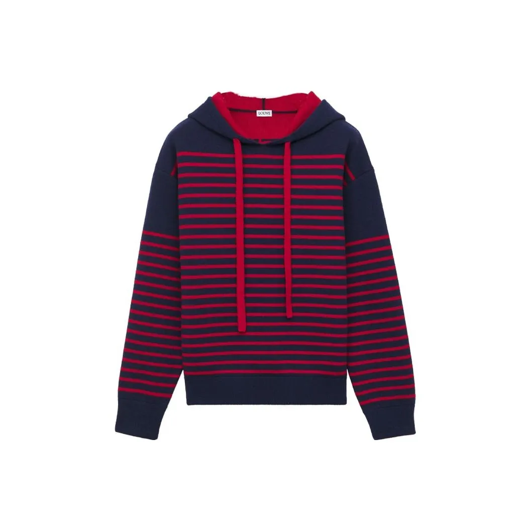 LOEWE Hoodie 'Navy/Red'